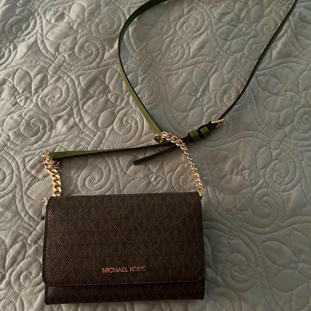 Michael Kors crossbody wallet.